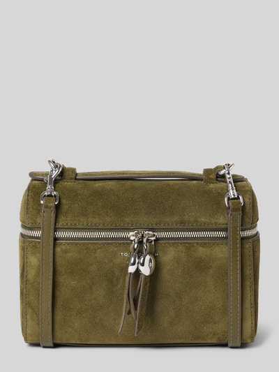 Tory Burch Henkeltasche aus Rindsnappa mit Doppelzipper Khaki 1