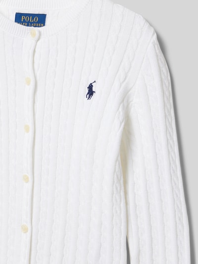 Polo Ralph Lauren Teens Cardigan met logostitching Wit - 2