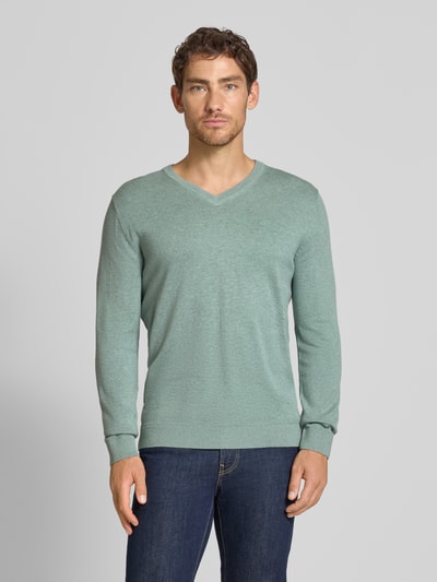 Tom Tailor Regular fit pullover van puur katoen  Mintgroen - 4