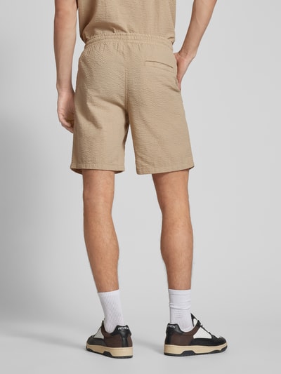 Jack & Jones Sweatshorts met tunnelkoord, model 'JAIDEN' Beige - 5