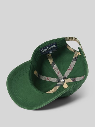 Barbour Basecap aus reiner Baumwolle Modell 'CASCADE' Dunkelgruen 2