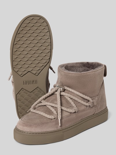 INUIKII Snow Boots aus Leder Modell 'CLASSIC LOW' Hellgrau 4
