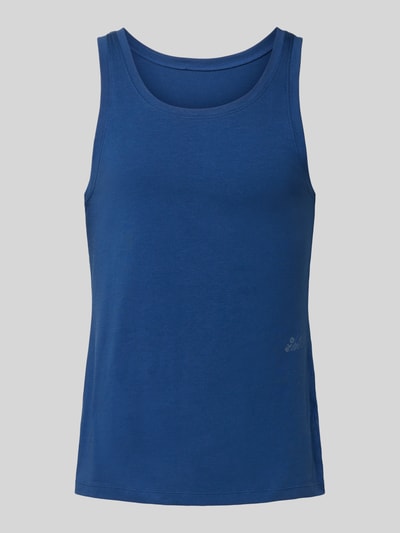 SLG Regular fit tanktop van katoenmix, model 'Sloggi' Marineblauw - 1