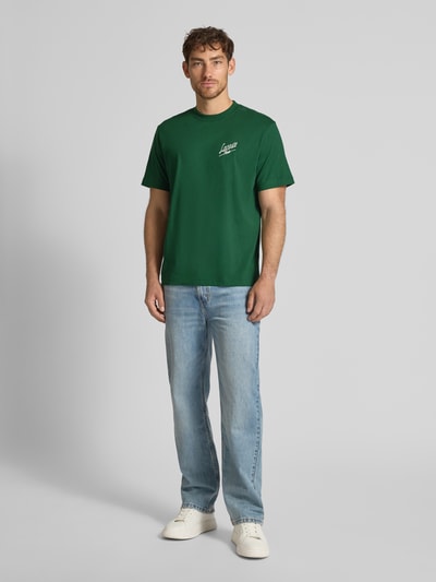 Lacoste Regular Fit T-Shirt aus reiner Baumwolle Dunkelgruen 1