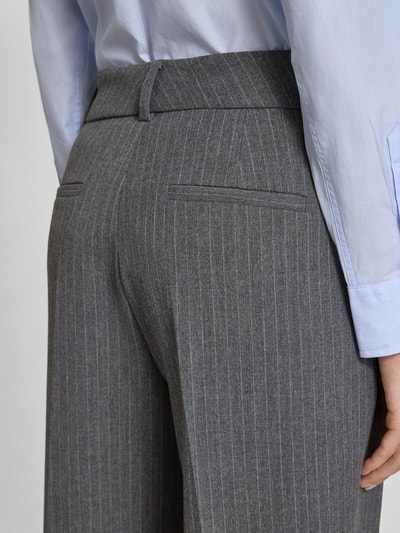 SEDUCTIVE Straight Leg Stoffhose mit Bundfalten Modell 'SLOANNE' Dunkelgrau 3