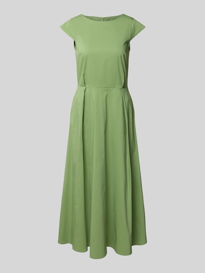 More & More Midikleid mit Kappärmeln und Rundhalsausschnitt Gruen 2