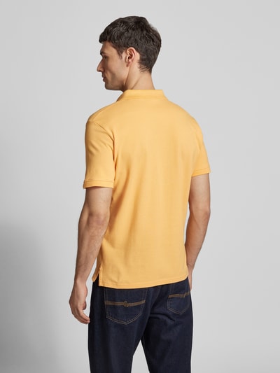 Tom Tailor Regular Fit Poloshirt aus Baumwoll-Piqué mit Logo-Stitching Apricot 5