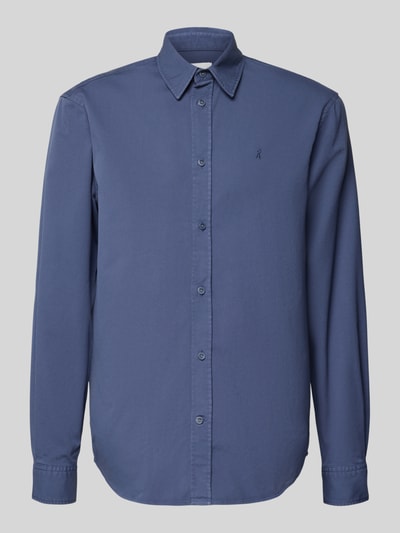 Armedangels Relaxed fit vrijetijdsoverhemd van biologische katoenmix, model 'GIAALO' Rookblauw - 2