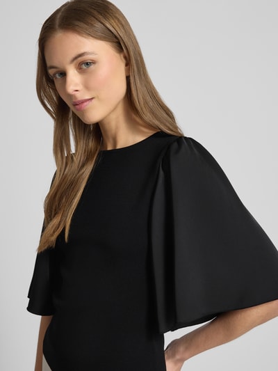 Gestuz T-Shirt mit Ärmeln aus fließendem Stoff Modell 'sama' Black 3