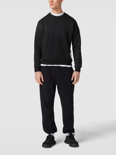 ADIDAS SPORTSWEAR Sweatshirt mit Label-Patch Black 1