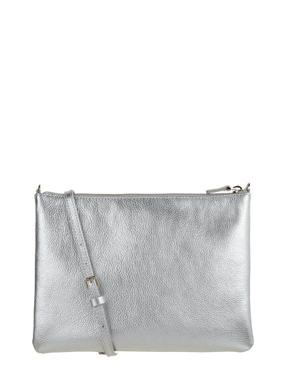 Coccinelle Crossbody Bag aus Leder in Metallicoptik  Silber 2