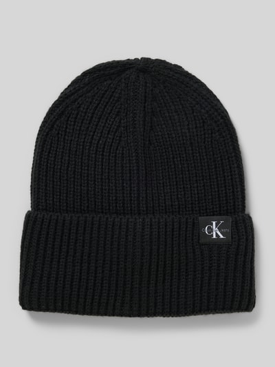 Calvin Klein Jeans Gebreide muts met labeldetail Zwart - 1