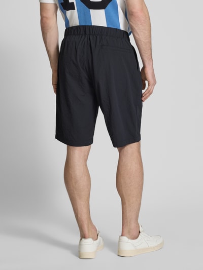 MCNEAL Korte regular fit broek met structuurmotief Marineblauw - 5