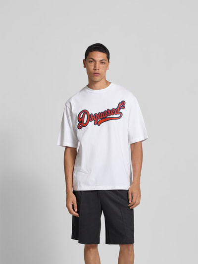 Dsquared2 T-Shirt mit Label-Detail Weiss 4