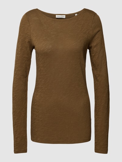 Marc O'Polo Longsleeve mit U-Boot-Ausschnitt Khaki 2