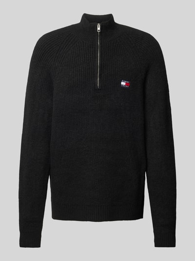 Tommy Jeans Gebreide pullover met opstaande kraag Zwart - 2