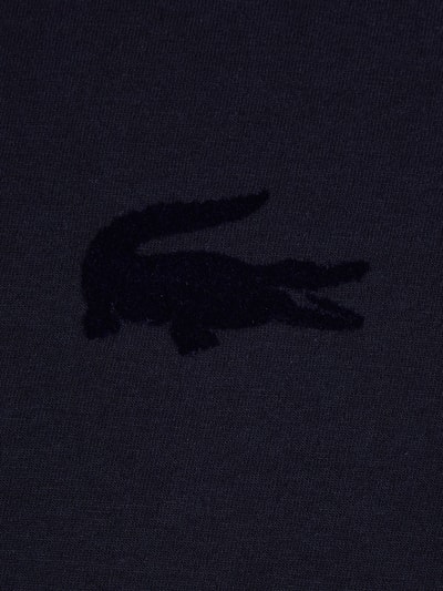 LACOSTE T-Shirt mit Label-Detail Modell 'Croco Flock' Marine 6