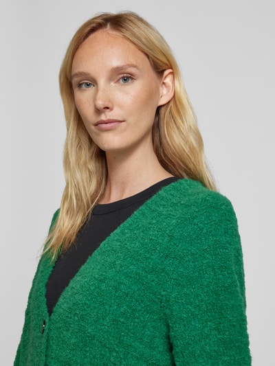 Marc Cain Gebreide cardigan met structuurmotief Groen - 3