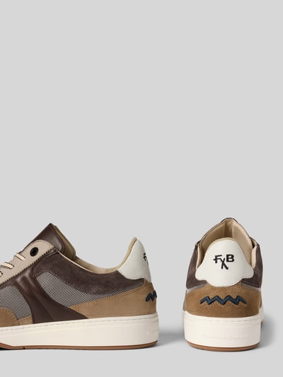 Floris Van Bommel Sneaker mit Label-Details Modell 'De Kupster' Mittelbraun 2