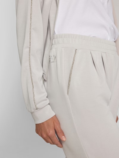 EA7 Emporio Armani Sweatbroek met elastische band Lichtgrijs - 3