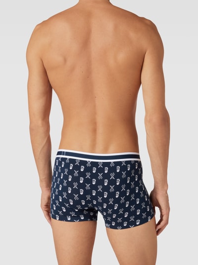 Mey Boxershort met all-over motief Donkerblauw - 4