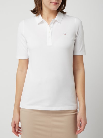 Gant Poloshirt aus Baumwoll-Piqué Weiß 4