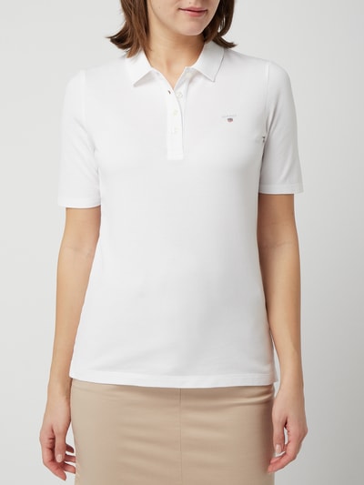 Gant Poloshirt aus Baumwoll-Piqué Weiss 4