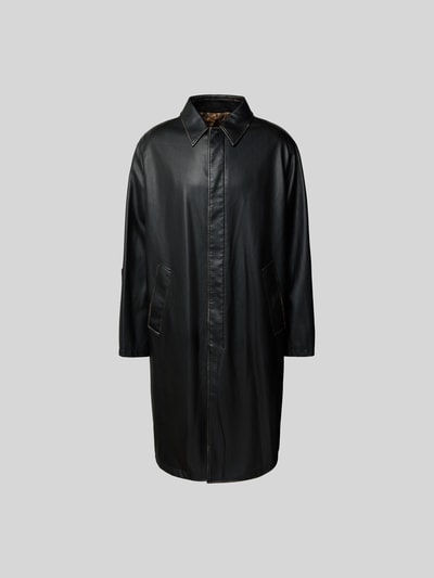 Diesel Mantel in Leder-Optik Black 2