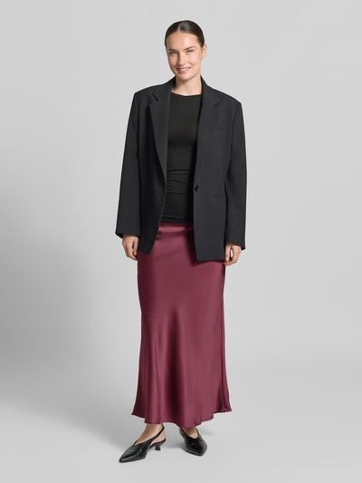 VERO MODA bluzka z długim rękawem o kroju slim fit z mieszanki lyocellu model 'AVA' Czarny 1