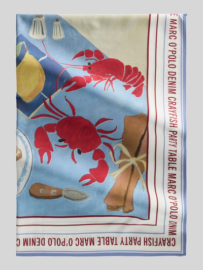 Produktfoto, Tuch aus reiner Viskose mit Motiv-Print - Special Drop von Marc O'Polo Denim, farbenfrohes Allover-Muster, glatte Textur