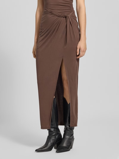 LeGer by Lena Gercke Długa spódnica z marszczeniami Ciemnobrązowy 4