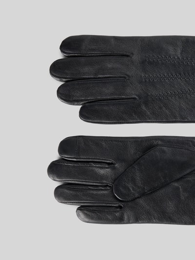 BOSS Rękawiczki ze skóry jagnięcej naturalnej Czarny 2