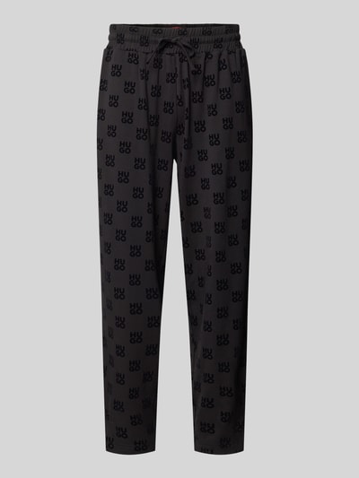 HUGO Regular Fit Sweathose aus Baumwoll-Mix Black 1