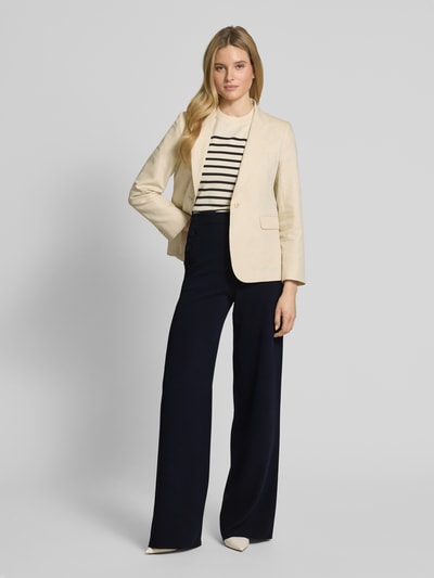 Max Mara Studio Stoffhose mit Knopfverschluss Modell 'RINA' Marine 1