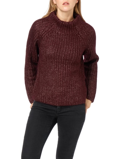 s.Oliver BLACK LABEL Boxy Fit Pullover mit Woll-Anteil Bordeaux 4