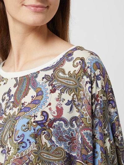 Milano Italy Blusenshirt mit Paisley-Muster  Sand 3