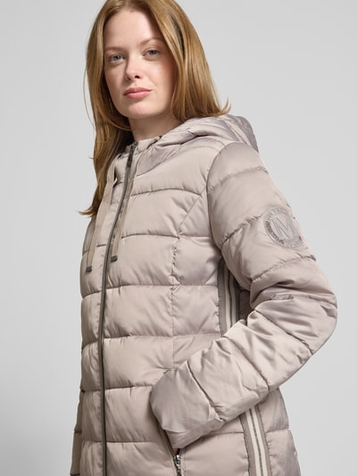 monari Steppmantel mit Kapuze Taupe 3