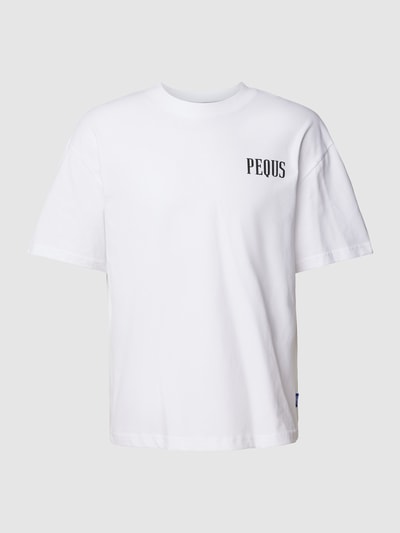 PEQUS T-shirt met labelprint Wit - 2