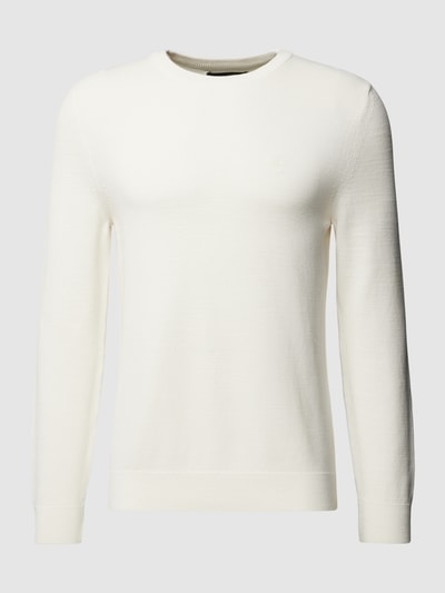 Marc O'Polo Strickpullover mit Rundhalsausschnitt Offwhite 2