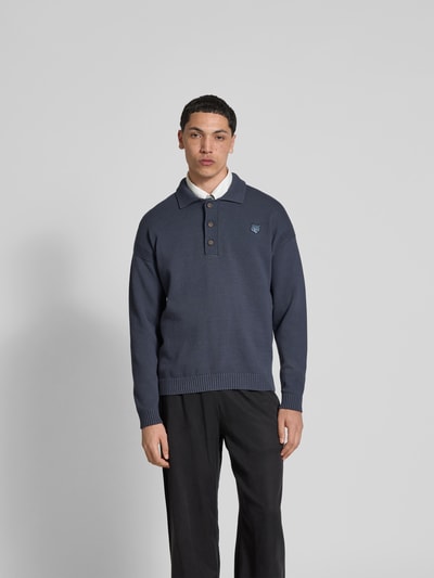 MAISON KITSUNÉ Pullover in Strick-Optik Dunkelgrau 4