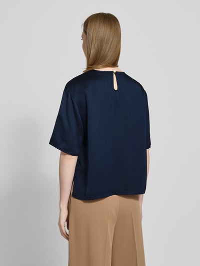 Tommy Hilfiger Relaxed fit blouse van satijn Marineblauw - 5
