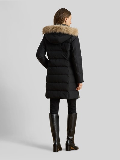 Lauren Ralph Lauren Regular Fit Daunenmantel mit Besatz aus Webpelz Black 5