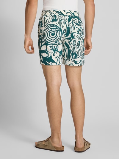 Only & Sons Regular fit sweatshorts van puur katoen, model 'TEL' Olijfgroen - 5