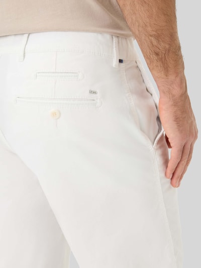 Brax Regular Fit Bermuda aus Baumwoll-Mix Weiss 6