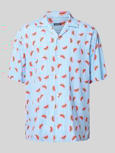 MCNEAL Freizeithemd mit Knopfleiste Metallic Blue 1