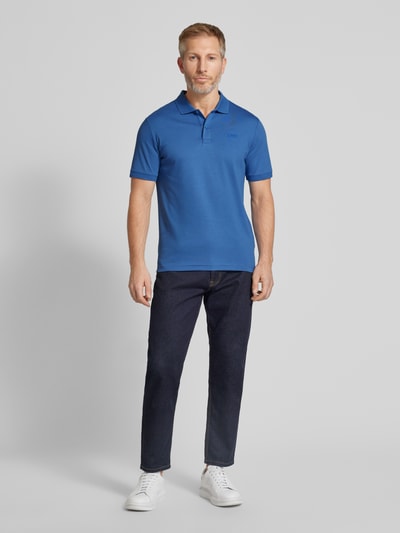 CK Calvin Klein Regular Fit Poloshirt mit Knopfleiste Petrol 1