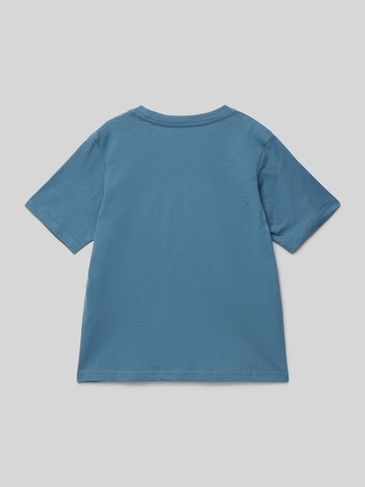 Jack & Jones T-Shirt mit Label-Print Modell 'DETROIT' Rauchblau 3
