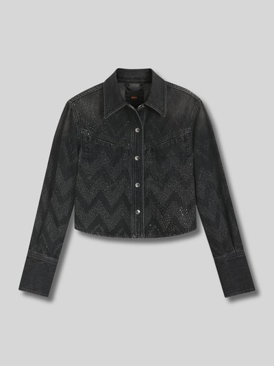 BOSS Orange Regular Fit Jeansbluse aus reiner Baumwolle Modell 'SHIRT LS 1.0' Black 2