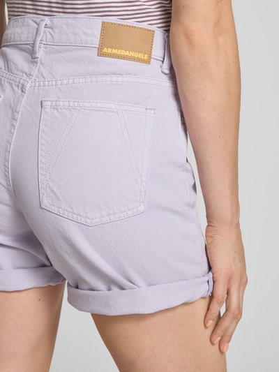 Armedangels Regular Fit Jeansshorts aus reiner Baumwolle Flieder 3