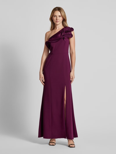 Adrianna Papell Abendkleid mit Gehschlitz Bordeaux 4